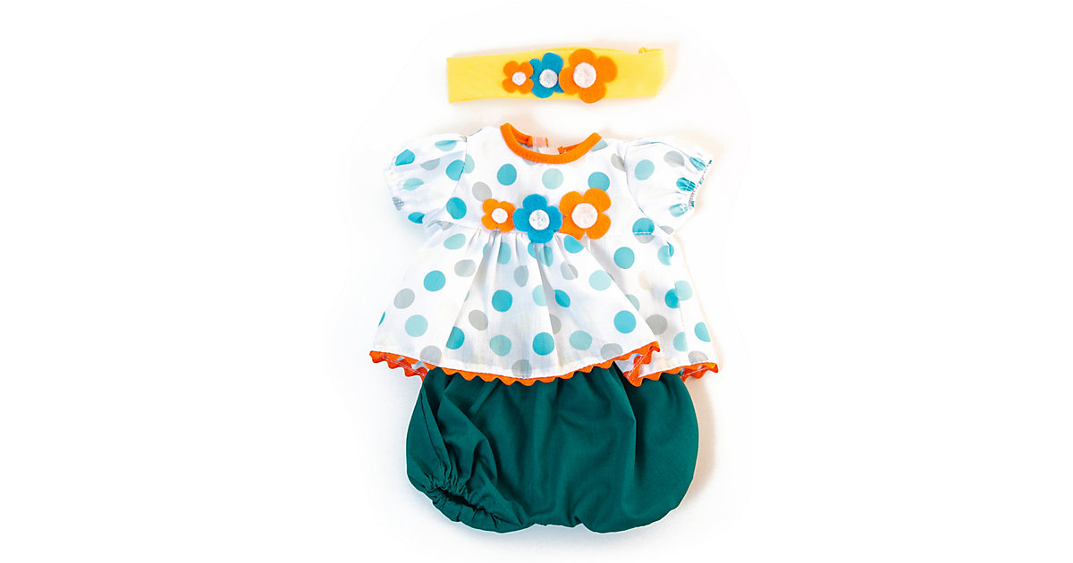 Puppenbekleidung Set Sommer Girl, 3-tlg. 38 cm grün/blau Puppenbekleidung Set Sommer Girl, 3-tlg. 38 cm grün/blau von Miniland