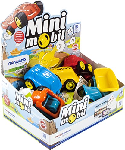 Spielfahrzeuge Minimobil Jobs 12cm, 14 Stück-45130 von Miniland