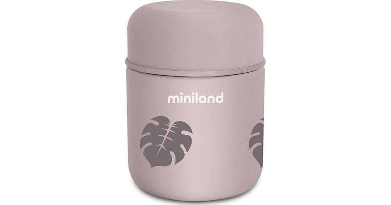 Thermobehälter feste Nahrung Food Thermy Mini, 280 ml, Leaves light blue denim  Kinder von Miniland