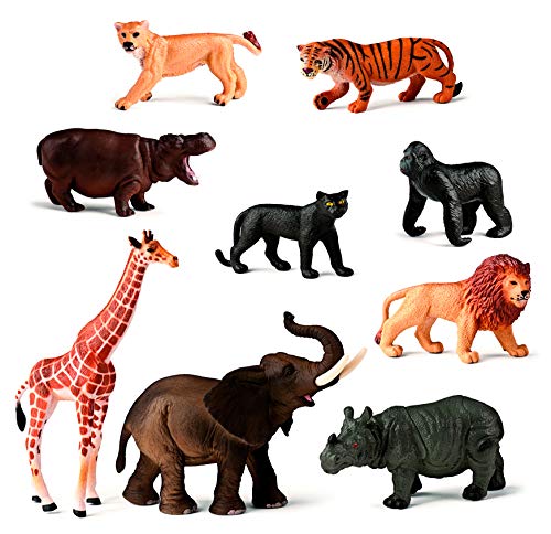 Miniland Tierfiguren, Wildtiere, Tiere der Wildnis 9 Figuren-25119 von Miniland