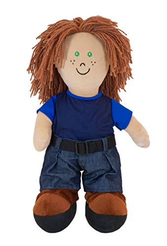 Miniland Weiche Stoffpuppe, Lernpuppe, europäischer Junge-96301 von Miniland