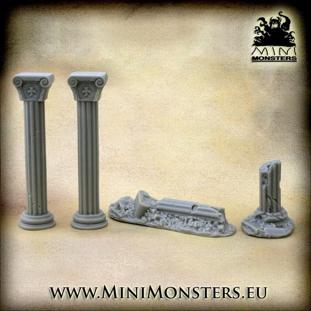 'Ionic Ruined Columns' von Minimonsters