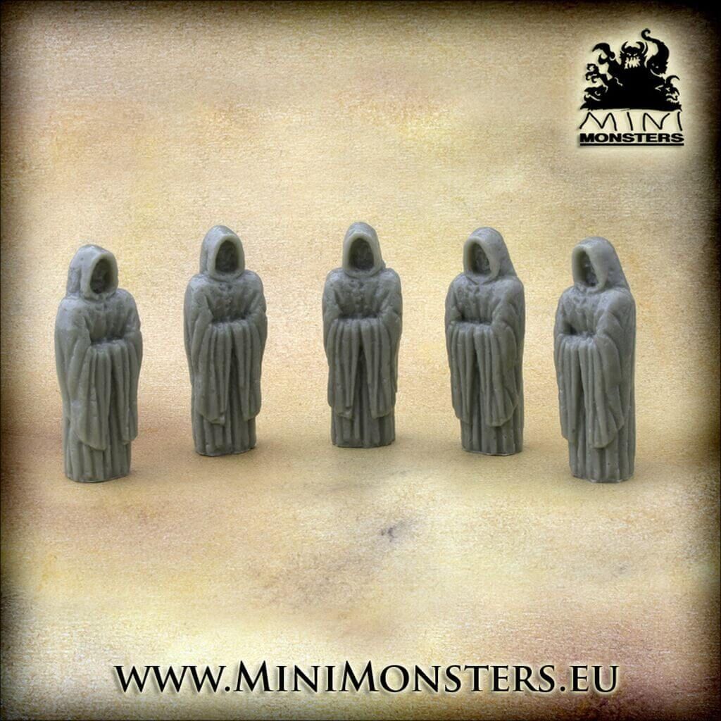 'Monks Statue (5pcs)' von Minimonsters