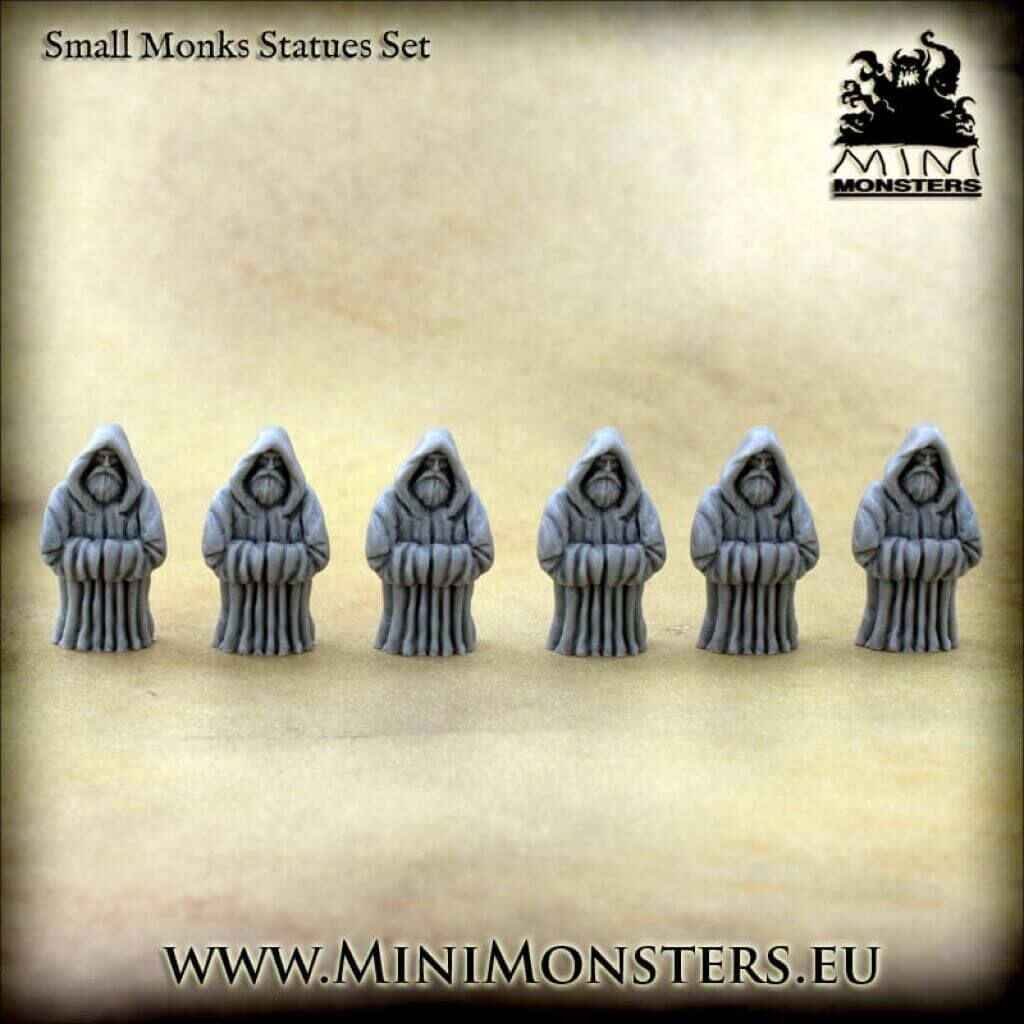 'Small Monks Statues' von Minimonsters