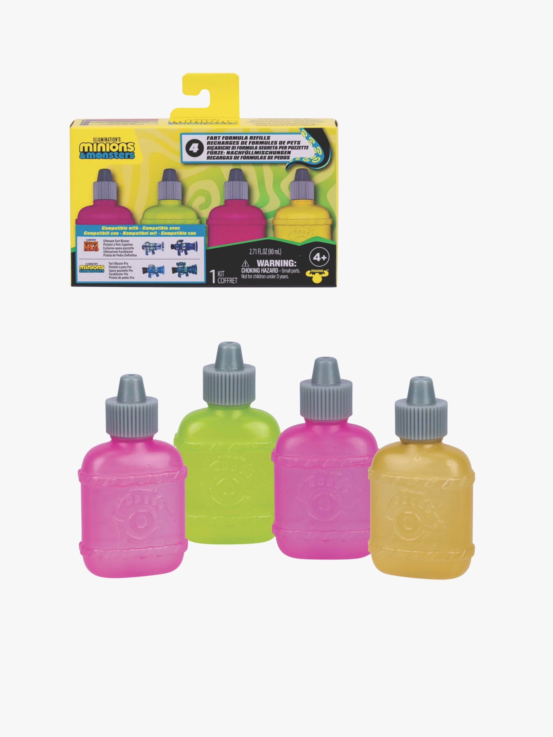 Minions &  Monster Fart Blaster Supreme Nachfüllpackung 4er-Pack von Minions