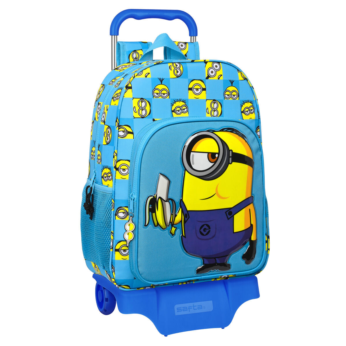 Schulrucksack mit Rädern Minions Minionstatic Blau (33 x 42 x 14 cm) von Minions