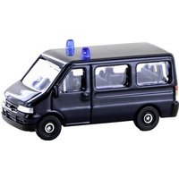 Minis by Lemke LC61311 N Bus Modell Fiat Ducato II Bus, dunkelblau mit Blaulicht von Minis by Lemke