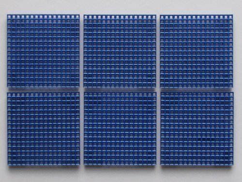 Ministeck® Creativ 31207 Steckplatte blau 67 x 67 mm (6 Stück) Zubehör | Ersatzteil | Rarität | Pixel Puzzle von Ministeck