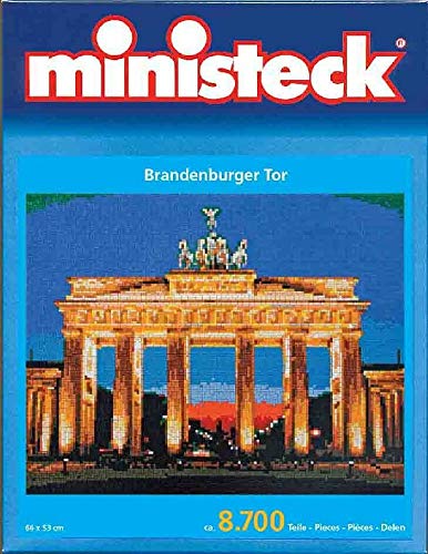 Ministeck 31861 - Mosaikbild Brandenburger Tor, Steckplatten, ca. 8500 Steine und Zubehör, ideales Geschenk für kreatives Spielen von Ministeck