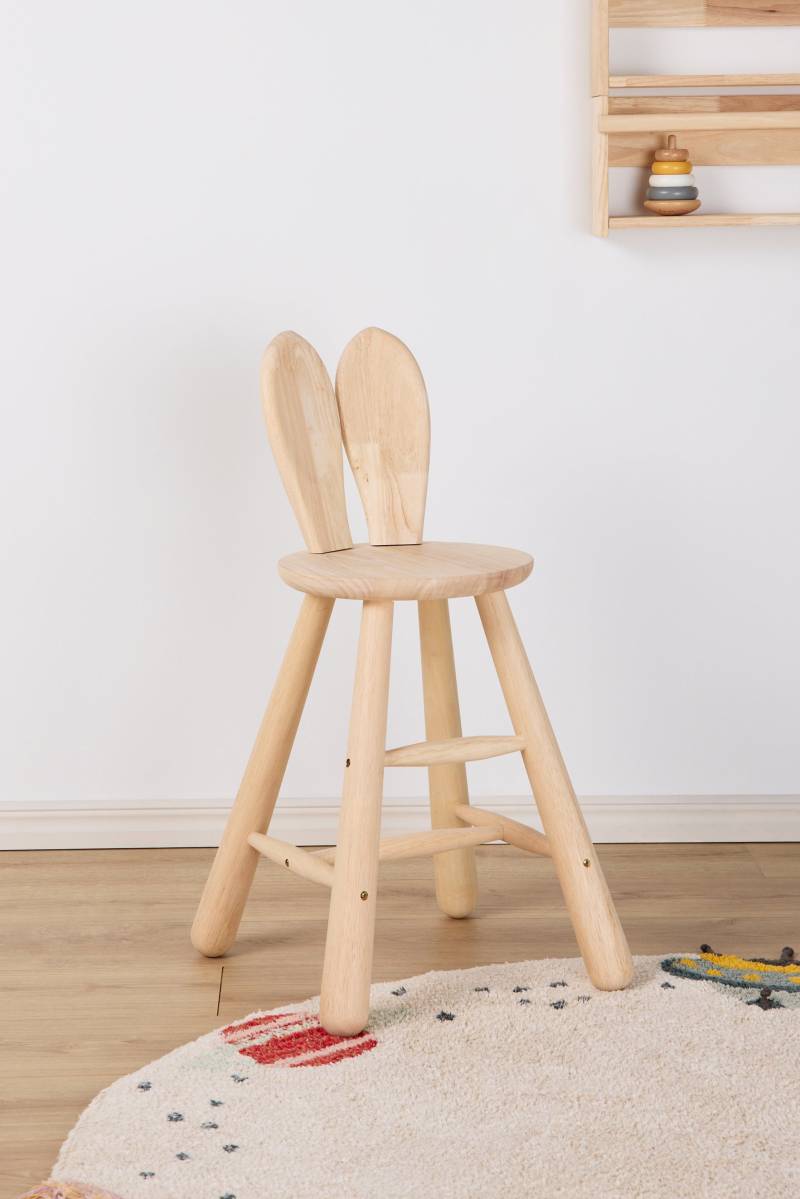 Minitude Kaninchen Kinderstuhl, Natur, Kinderzimmermöbel, Kindermöbel von Minitude