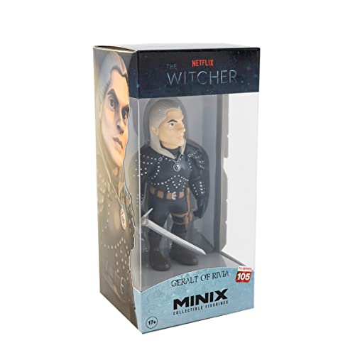 MINIX COLLECTIBLE FIGURINES, Minix Figur: The Witcher – Geralt, 12 cm Sammelfigur, Ab 17+ Jahren, Deutsch von MINIX COLLECTIBLE FIGURINES