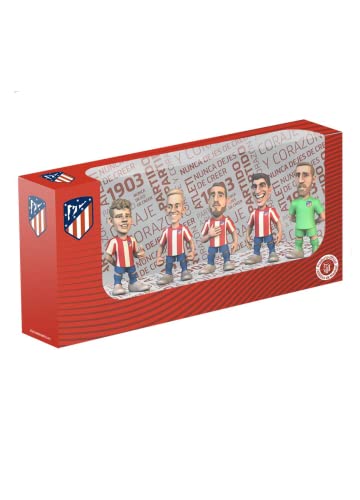 BANDAI MINIX MN10158 Atletico de Madrid, Sammlerstück, 7 cm, Geschenkidee für Kinder und Erwachsene, Fußballfans, 5 Stück von BANDAI