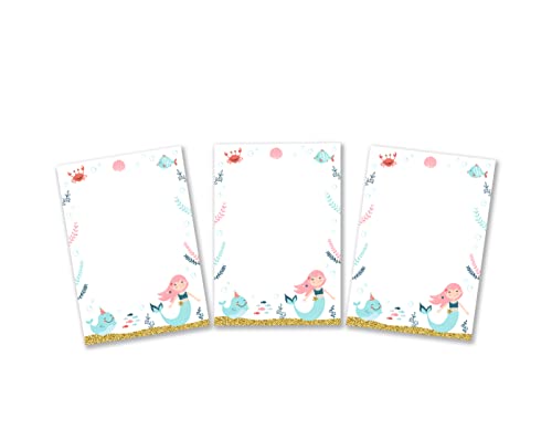 10 Mini-Notizblöcke Meerjungfrau Mitgebsel für Kindergeburtstag Gastgeschenke für Mädchen Mädchengeburtstag / A7-Format 10 Mini-Notizblöcke Meerjungfrau Mitgebsel für Kindergeburtstag Gastgeschenke für Mädchen Mädchengeburtstag / A7-Format von Minkocards