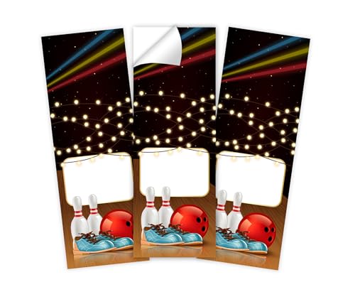 Minkocards 12 Aufkleber Bowlling Kegeln Bowling-Party Verpackung von Geschenken für Jungsgeburtstag Mädchengeburtstag Etiketten für Geschenkverpackung Minkocards 12 Aufkleber Bowlling Kegeln Bowling-Party Verpackung von Geschenken für Jungsgeburtstag Mädchengeburtstag Etiketten für Geschenkverpackung von Minkocards