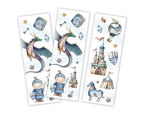 Minkocards 12 Lesezeichen Ritter Drache Mitgebsel für Kindergeburtstag Jungen Gastgeschenke für Jungensgeburtstag Minkocards 12 Lesezeichen Ritter Drache Mitgebsel für Kindergeburtstag Jungen Gastgeschenke für Jungensgeburtstag von Minkocards