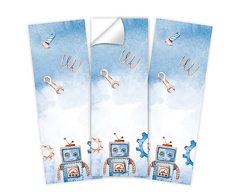 Minkocards 16 Aufkleber Roboter Verpackung von Geschenken für Jungsgeburtstag Etiketten für Geschenkverpackung Minkocards 16 Aufkleber Roboter Verpackung von Geschenken für Jungsgeburtstag Etiketten für Geschenkverpackung von Minkocards