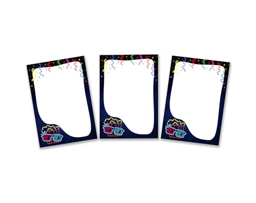 Mitgebsel Kindergeburtstag 12 Mini-Notizblöcke Kino Gastgeschenke für Mädchen Jungsgeburtstag Mädchengeburtstag / A7-Format von Minkocards
