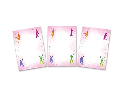 Mitgebsel Kindergeburtstag Mädchen 10 Mini-Notizblöcke Jump Trampolin Gastgeschenke für Mädchen Mädchengeburtstag / A7-Format von Minkocards