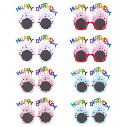 Minnhua 8PCS Partybrillen Happy Birthday Lustige Brillen für Geburtstag Sonnenbrille Party Sonnenbrille Lustige Spaßbrillen Partybrillen Set Scherzbrillen für Geburtstag Party Photo Booth Requisiten Minnhua 8PCS Partybrillen Happy Birthday Lustige Brillen für Geburtstag Sonnenbrille Party Sonnenbrille Lustige Spaßbrillen Partybrillen Set Scherzbrillen für Geburtstag Party Photo Booth Requisiten von Minnhua