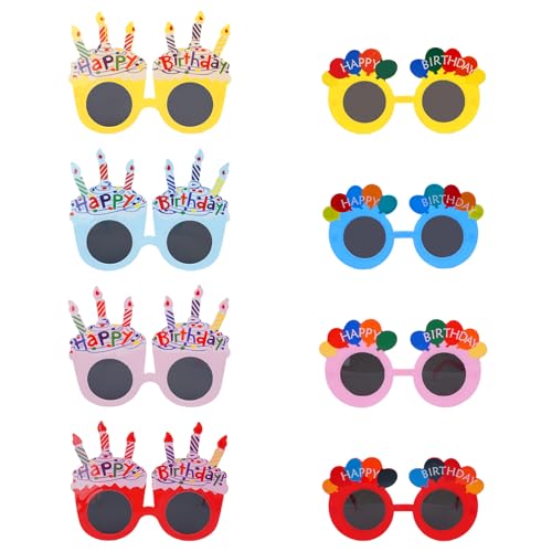 Minnhua 8PCS Partybrillen Happy Birthday Lustige Brillen für Geburtstag Sonnenbrille Party Sonnenbrille Lustige Spaßbrillen Partybrillen Set Scherzbrillen für Geburtstag Party Photo Booth Requisiten Minnhua 8PCS Partybrillen Happy Birthday Lustige Brillen für Geburtstag Sonnenbrille Party Sonnenbrille Lustige Spaßbrillen Partybrillen Set Scherzbrillen für Geburtstag Party Photo Booth Requisiten von Minnhua
