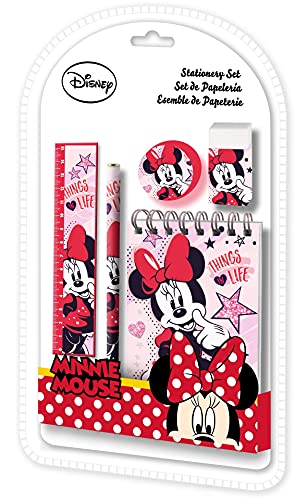 Minnie Maus KL83999 Schreibwaren Set, Mehrfarbig von Minnie