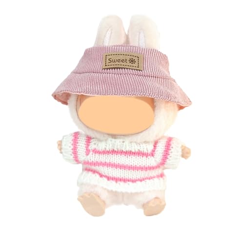 Labubu Kleidung für Puppe,17 cm große Puppenkleidung für labubu Kleidung,Labubu-Zubehör für Puppe,Passende Kleidung für die Labubu-Plüsch Toy(ohne Puppe) (J) von Mino Plus