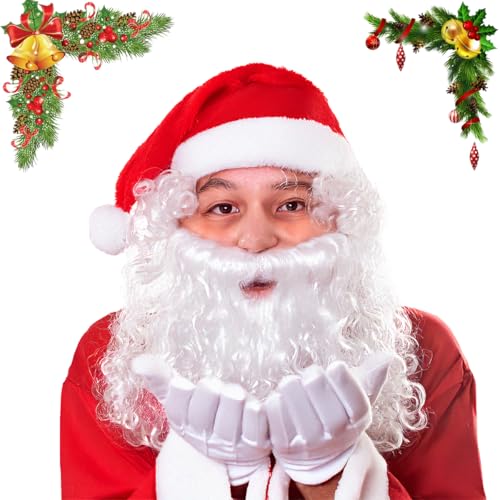 Mino Plus Weihnachtsmann Bart Perücke,Santa Claus Bart,Nikolaus Perücke,Weihnachtsmann Bart + Perücke + Mütze,Perücke Weihnachtsmann,Verkleiden Als Nikolaus Mino Plus Weihnachtsmann Bart Perücke,Santa Claus Bart,Nikolaus Perücke,Weihnachtsmann Bart + Perücke + Mütze,Perücke Weihnachtsmann,Verkleiden Als Nikolaus von Mino Plus