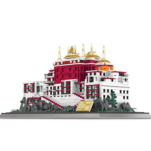 Chinesische Architektur Bausteine, 1464 Teile Potala-Palast Klemmbausteine House Modell Bausatz, MOC Architektur Haus Modell Spielzeug, Architektur Spielzeug Kompatibel mit Großen Marken von Minxtech