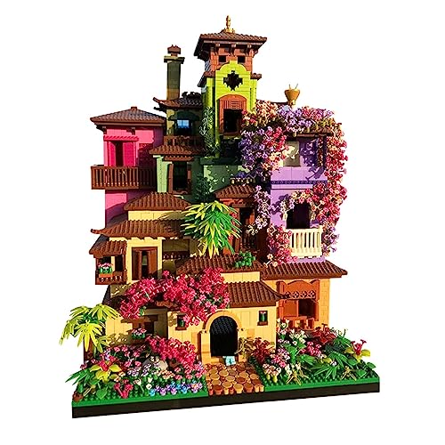 Magisches Blumenhaus Architektur Mini Baustein, 7080 Teile Blumenhaus Klemmbausteine Haus Modell, Modular Architektur Spielzeug Geschenk für Kinder 14+ und Erwachsene von Minxtech