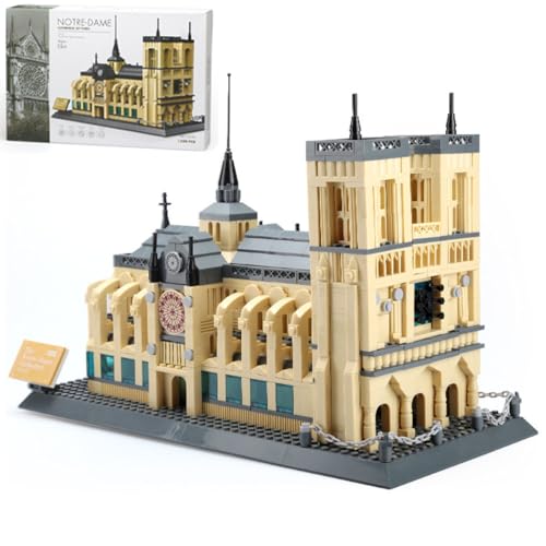 Notre Dame Kathedrale Bausteine, 1380 Teile Castle Klemmbausteine House Modell Bausatz, MOC Architektur Haus Modell Spielzeug, Architektur Spielzeug Kompatibel mit Großen Marken von Minxtech