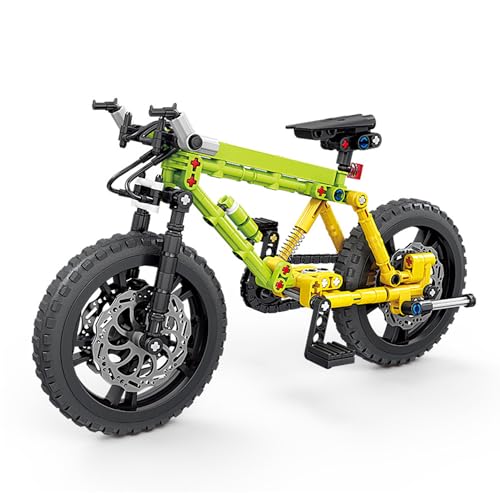 Technik Fahrrad Bausteine Modell, 220 Teile Mountainbike Bausteine Mountain Bike Modell Bauset, Konstruktionsspielzeug Bike Geschenk für Kinder und Erwachsene Technik Fahrrad Bausteine Modell, 220 Teile Mountainbike Bausteine Mountain Bike Modell Bauset, Konstruktionsspielzeug Bike Geschenk für Kinder und Erwachsene von Minxtech