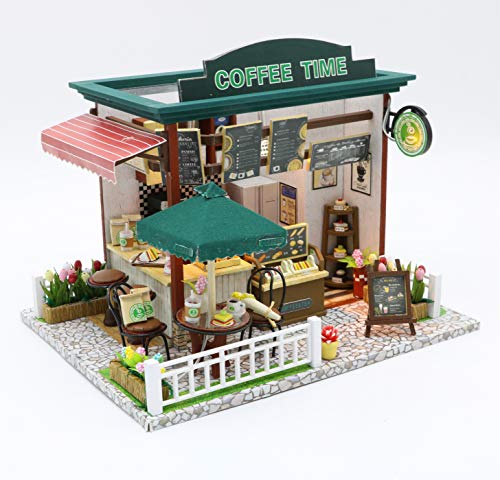 DIY Miniatur Café Set DIY DIY Hobby Set mit LED-Licht von Minyaturia
