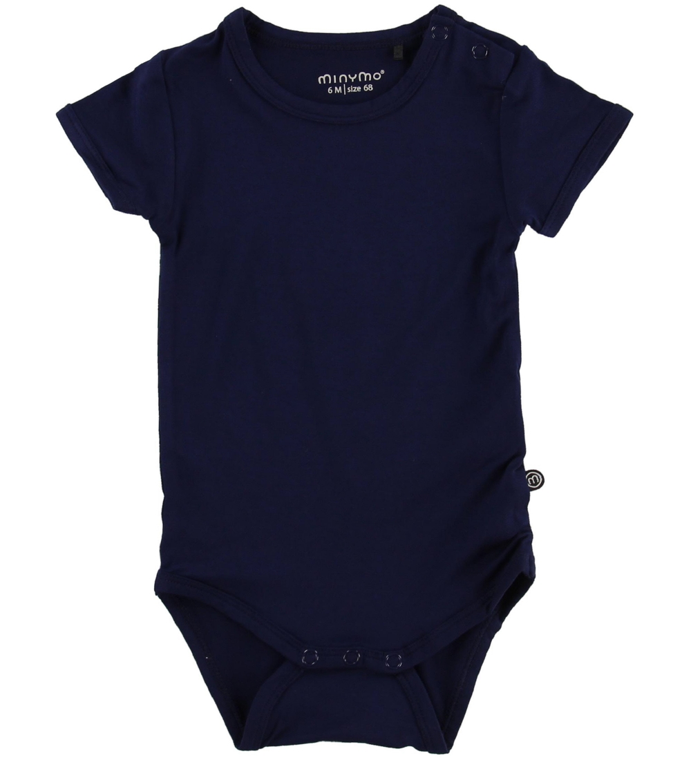 Minymo Body k/ä - Bambus - Navy - Minymo - 74 - Body K/Ä von Minymo