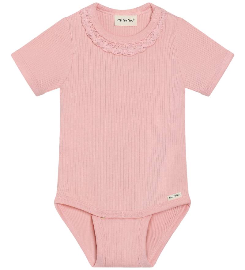 Minymo Body k/ä - Rib - Baumwolle/Modal - Rosy Tough m. Spitze - Minymo - 68 - Body K/Ä Minymo Body k/ä - Rib - Baumwolle/Modal - Rosy Tough m. Spitze - Minymo - 68 - Body K/Ä von Minymo