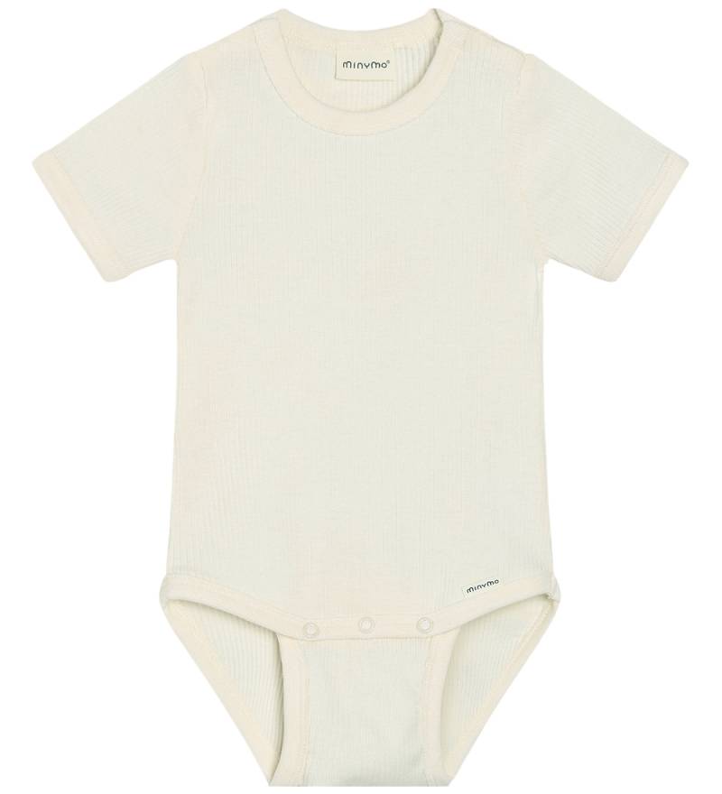 Minymo Body k/ä - Rib - Baumwolle/Modal - Vanilla Ice - Minymo - 1 Jahr (80) - Body K/Ä von Minymo