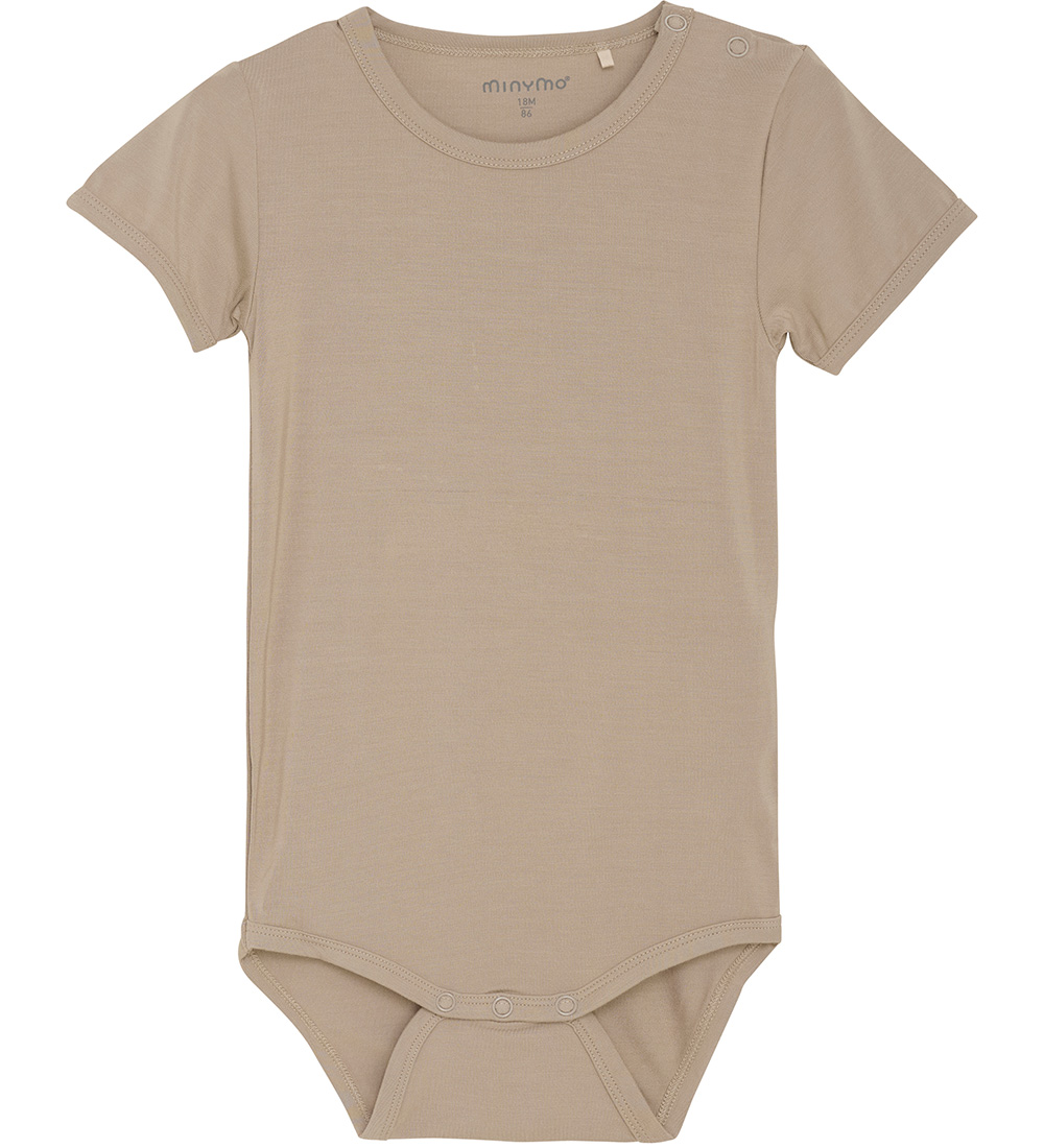 Minymo Body k/ä - Viskose - Einfach Taupe - Minymo - 62 - Body K/Ä Minymo Body k/ä - Viskose - Einfach Taupe - Minymo - 62 - Body K/Ä von Minymo