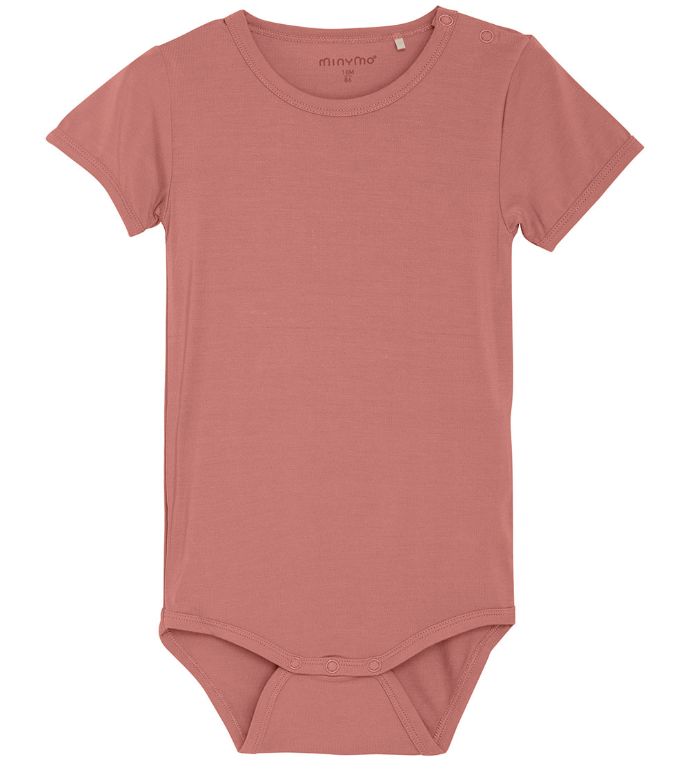 Minymo Body k/ä - Viskose - Verwelkt Rose - Minymo - 1 Jahr (80) - Body K/Ä von Minymo