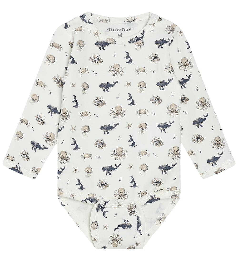 Minymo Body l/ä - AOP - White Pepper - Minymo - 62 - Body L/Ä Minymo Body l/ä - AOP - White Pepper - Minymo - 62 - Body L/Ä von Minymo