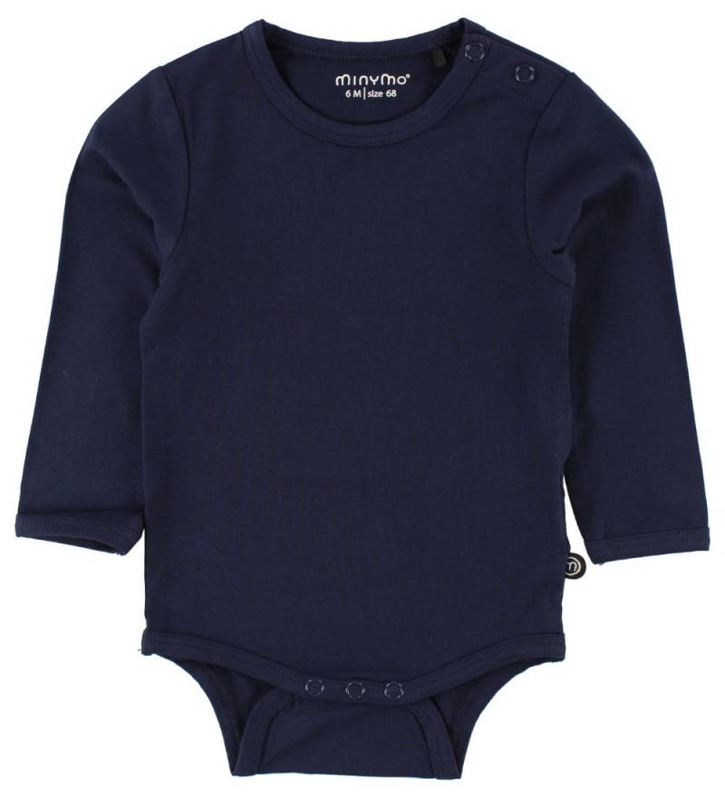 Minymo Body l/ä - Bambus - Navy - Minymo - 1 Jahr (80) - Body L/Ä von Minymo