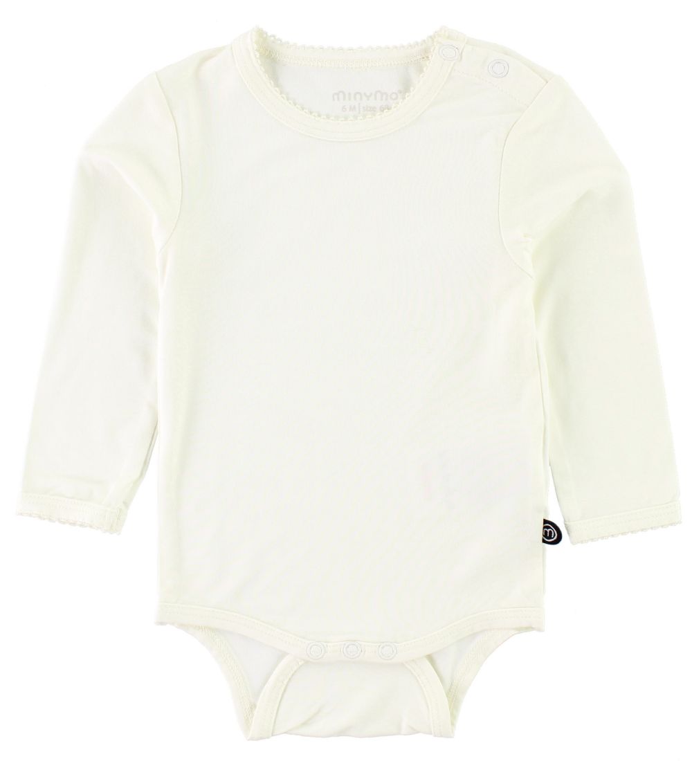 Minymo Body l/ä - Bambus - Weiß - Minymo - 1½ Jahre (86) - Body L/Ä von Minymo