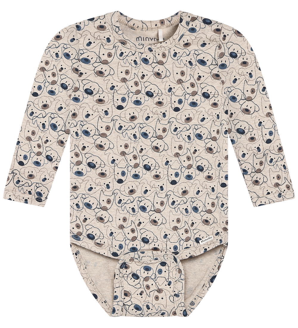 Minymo Body l/ä - Beige Melange - Minymo - 1½ Jahre (86) - Body L/Ä von Minymo