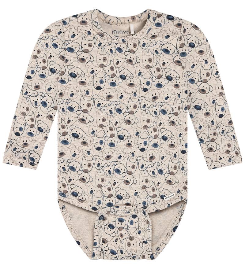 Minymo Body l/ä - Beige Melange - Minymo - 1½ Jahre (86) - Body L/Ä von Minymo