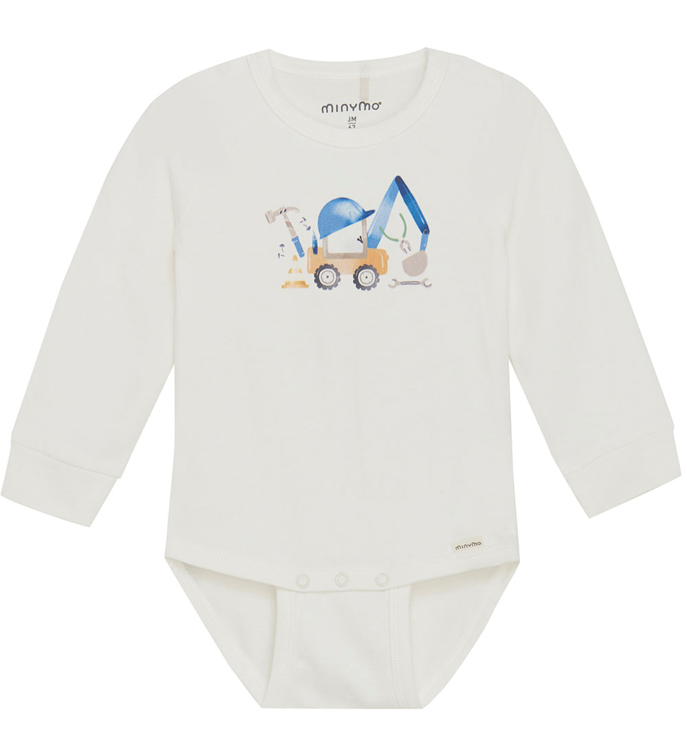 Minymo Body l/ä - Marshmallow White m. Print - Minymo - 74 - Body L/Ä Minymo Body l/ä - Marshmallow White m. Print - Minymo - 74 - Body L/Ä von Minymo