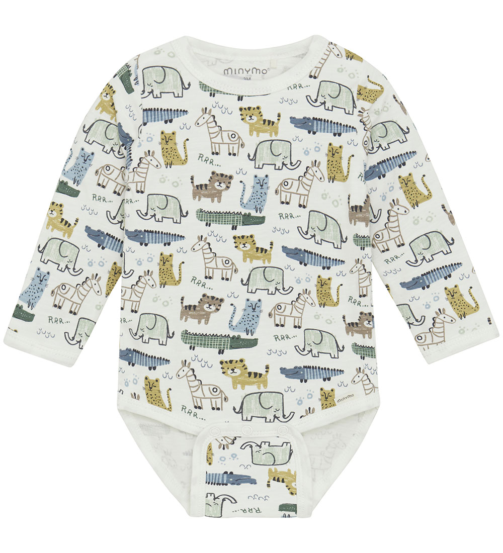 Minymo Body l/ä - Marshmallow White m. Tiere - Minymo - 62 - Body L/Ä Minymo Body l/ä - Marshmallow White m. Tiere - Minymo - 62 - Body L/Ä von Minymo
