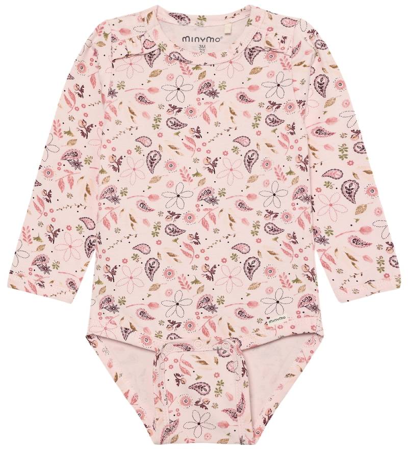 Minymo Body l/ä - Mauve Kreide m. Print - Minymo - 2 Jahre (92) - Body L/Ä von Minymo