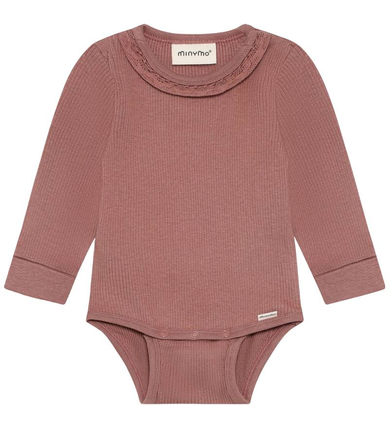 Minymo Body l/ä - Rib - Burlwood - Minymo - 1½ Jahre (86) - Body L/Ä von Minymo