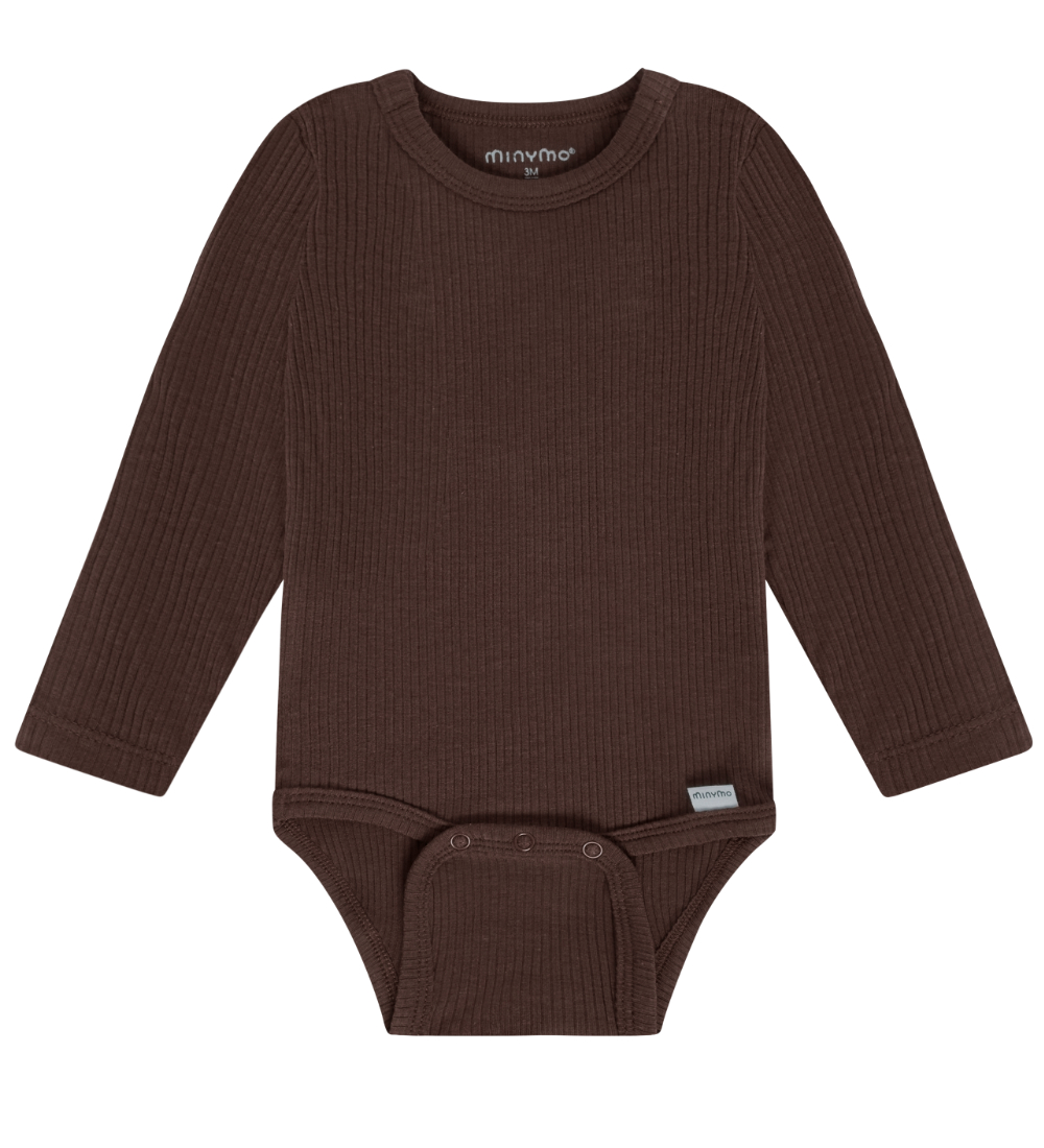 Minymo Body l/ä - Rib - Farn - Minymo - 2 Jahre (92) - Body L/Ä von Minymo