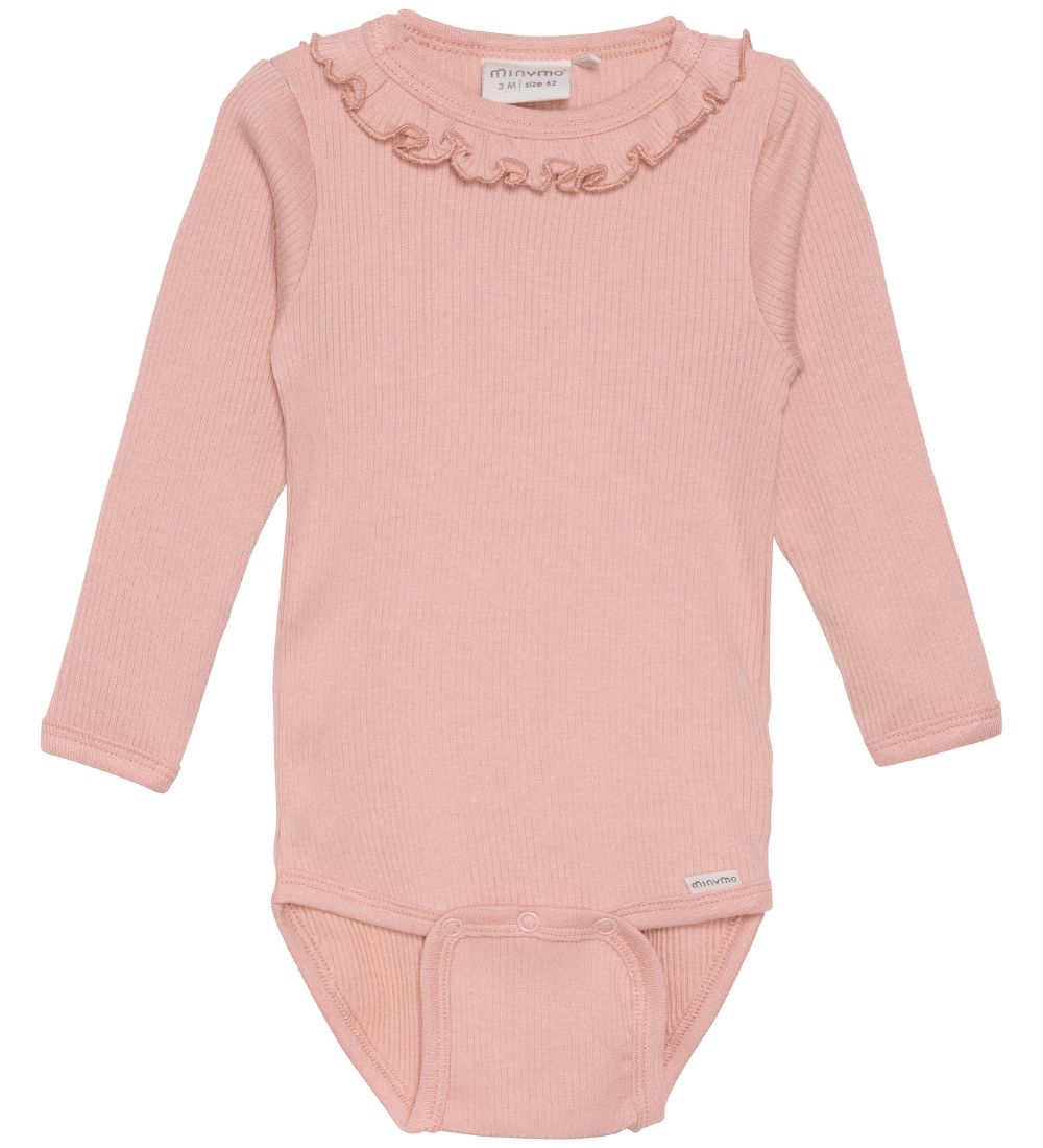 Minymo Body l/ä - Rib - Misty Rose - Minymo - 1½ Jahre (86) - Body L/Ä von Minymo