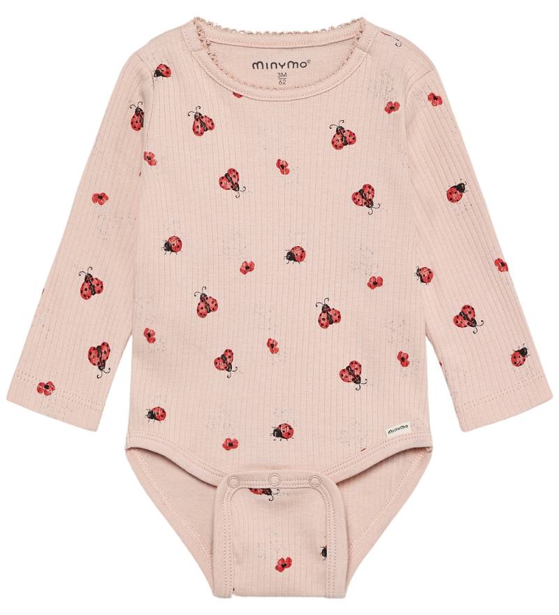 Minymo Body l/ä - Rib - Peach Peitsche m. Marienkäfer - Minymo - 68 - Body L/Ä Minymo Body l/ä - Rib - Peach Peitsche m. Marienkäfer - Minymo - 68 - Body L/Ä von Minymo