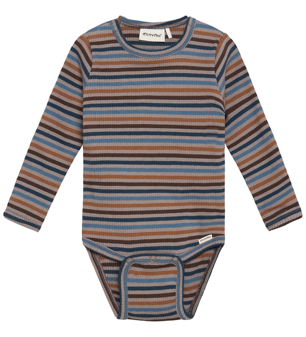 Minymo Body l/ä - Rib - Pilze - Minymo - 2 Jahre (92) - Body L/Ä von Minymo